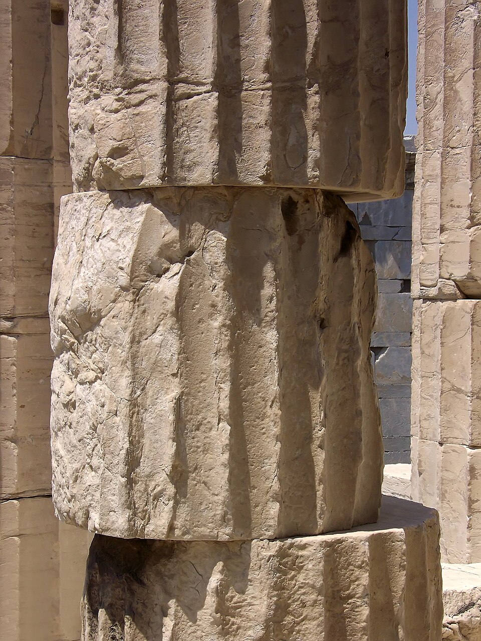 Acropolis - column of the Propylaea — Athens, Greece