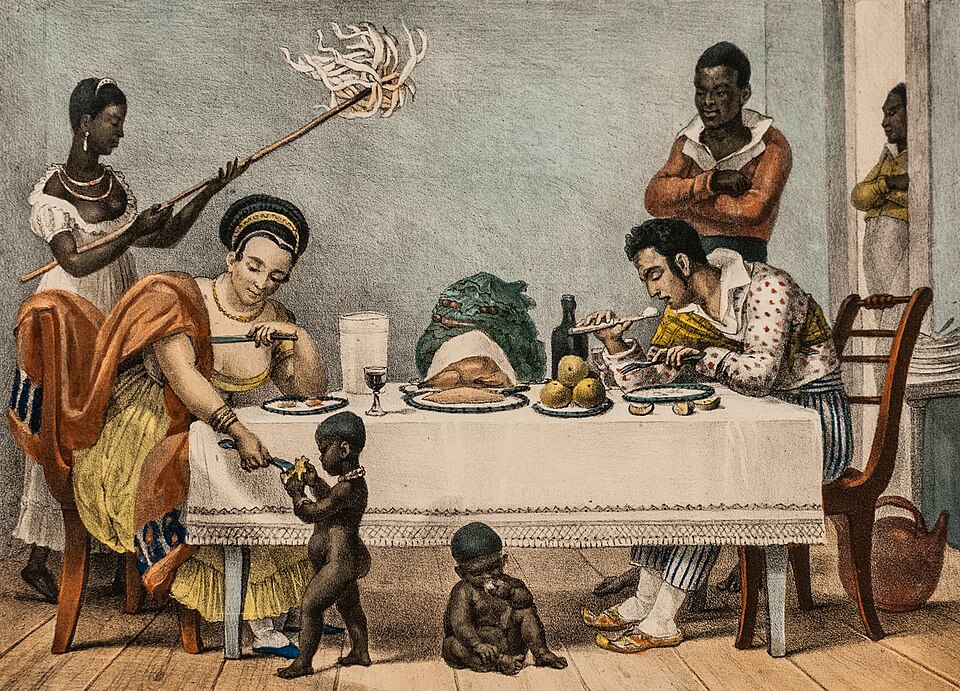 A Brazilian family in Rio de Janeiro by Jean-Baptiste Debret 1839 — Rio de Janeiro, Brazil