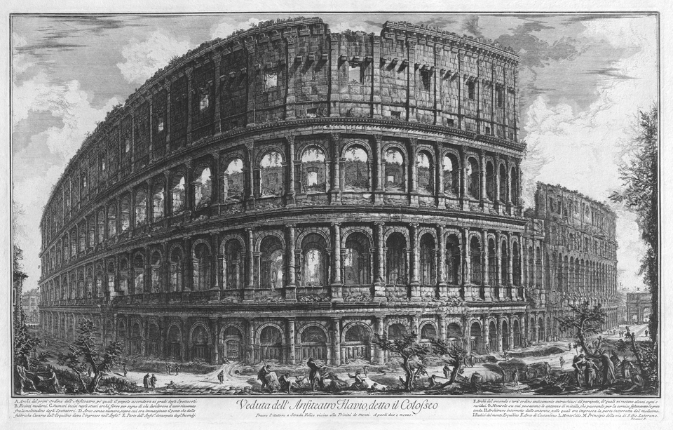 Giovanni Battista Piranesi, The Colosseum — Rome, Italy