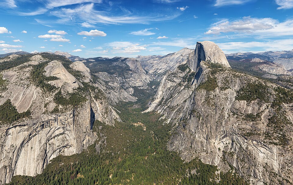 Half Dome with Eastern Yosemite Valley — Yosemite, United States