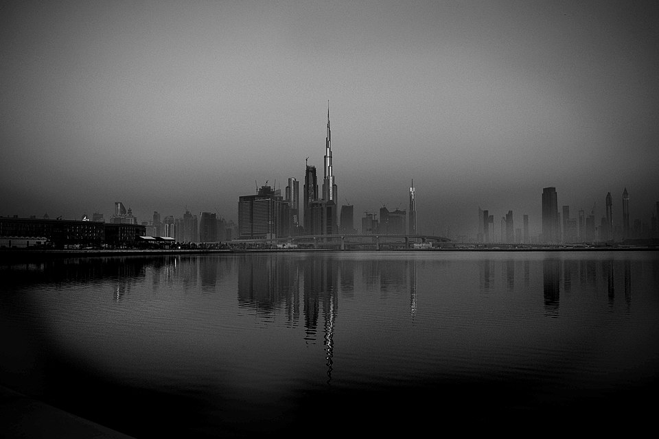 Dubai Skyline reflection — Dubai, United Arab Emirates