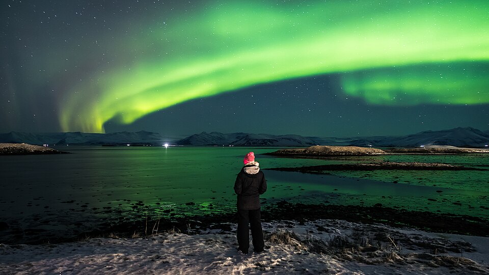 Enjoining the Northern Lights - Hofn, Iceland - Travel photography (40510105052) — Akureyri, Iceland