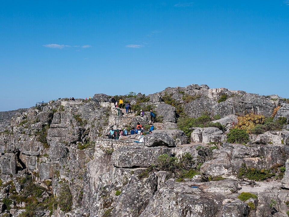 Table Mountain plateau, Cape Town (P1050368) — Cape Town, South Africa