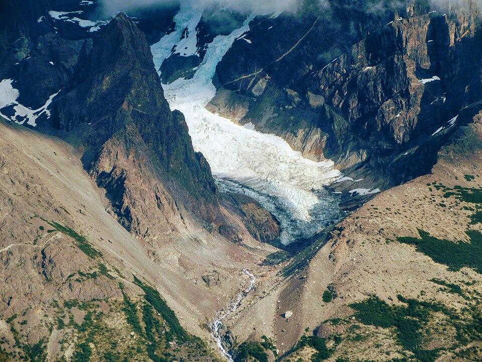 Closeup of Glacier Torres Del Paine National Park Chile — Torres del Paine, Chile