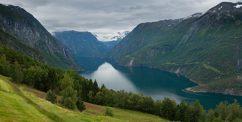 View to Tafjorden, Fjord, Norway, 2019 July — Geirangerfjord, Norway