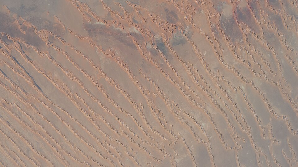 ISS-64 Sahara Desert, Algeria — Erg Chebbi, Morocco